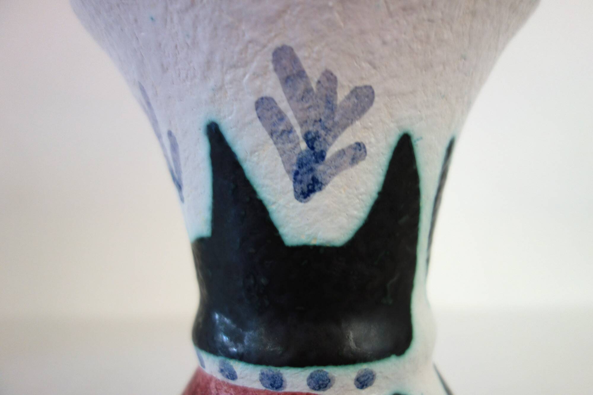 Original ceramic vase by Jacques Sagan, Vallauris, 1950s
