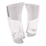 Set of Twelve Crystal Drinking Glasses by A.Mangiarotti for Cristallerie Colle