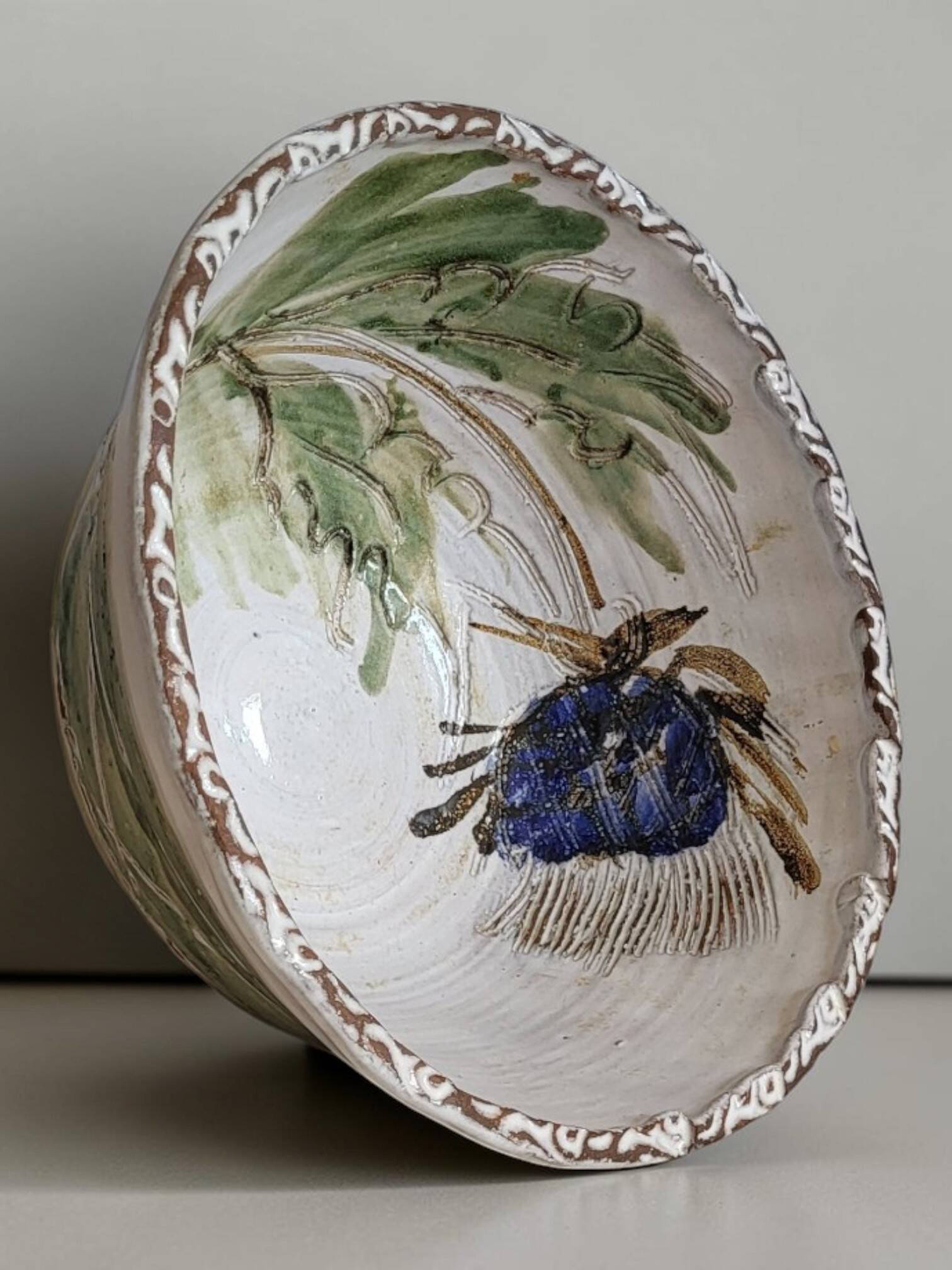 Stoneware salad bowl Albert Thiry / Vallauris