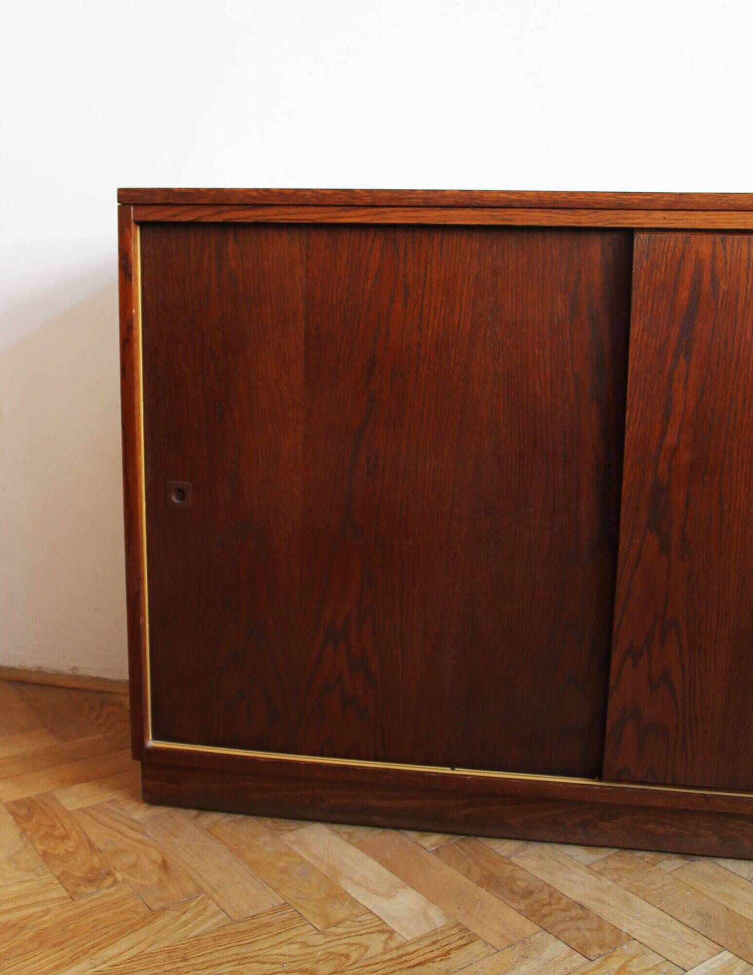 Vintage 1966 Czechoslovak Oak Sideboard by UP Závody