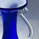 Postmodern handle vase kobalt blue postmodern