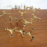 Gold-Plated Candleholders by Ceasar Stoffi & Fritz Nagel for BMF, 1960s, Set of 12