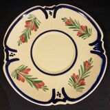 4 Quimper earthenware saucers or plates