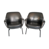Pair of Olli Mannermaa Armchairs by Cassina, Italy, 1960s