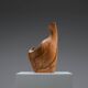 Forme sculpturale en chêne solide