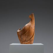 Sculptural form in solid elm