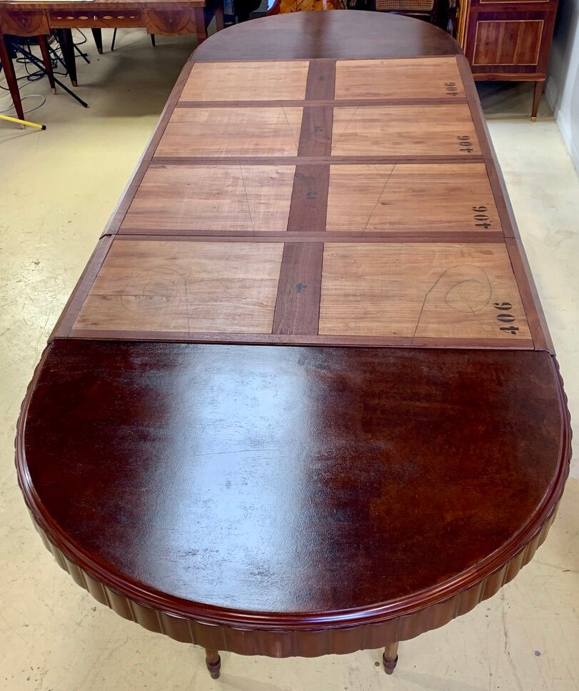Table époque art déco en acajou eugène rinck