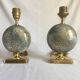 Pair of French 70s lamps Philippe Barbier style