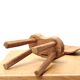 Chaise pour poupée en bois, années 50