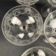 Set of 6 engraved crystal champagne glasses, lot no. 2