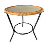 Vintage rattan table