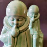 Pair of Art Deco Ceramic Bookends Louis Fontinelle 1886 - 1964