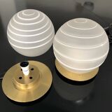 Brass and Murano Glass Table Lamp, Angelo Brotto for Esperia 1970