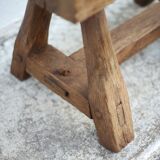 Vintage stool, wooden stool, antique stool, plant stand, small bench
