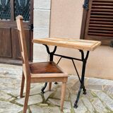 Industrial bistro style table