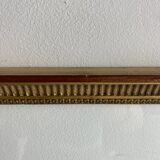 Old large glazed carved wooden frame