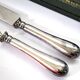 Silver-plated metal knife and fork service cutlery with medallion Fr. SPRENGER STRASBOURG 1900