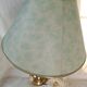 Kronenbourg - "K" hop flower lamp in filled brass and its lampshade