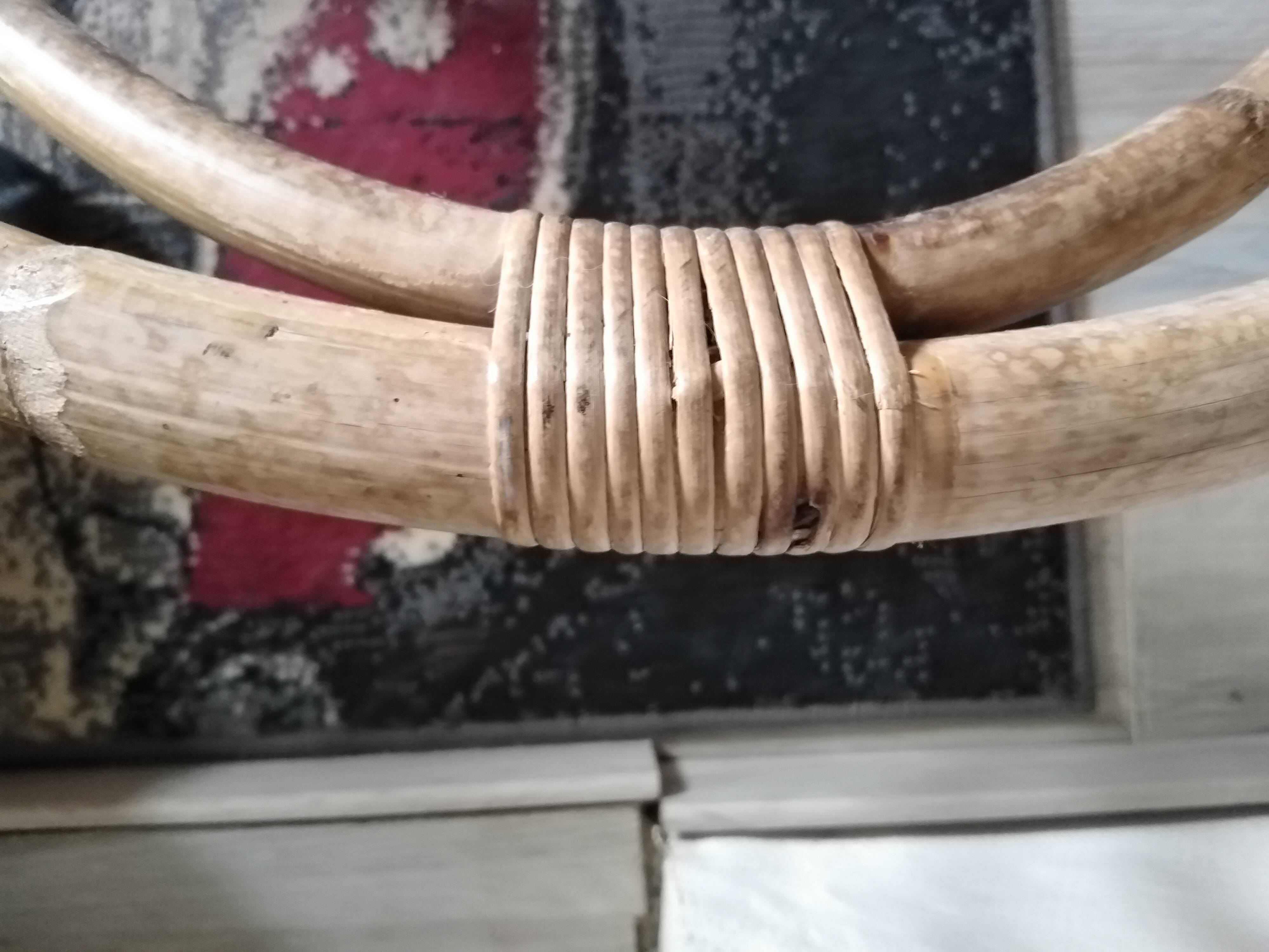 Rattan rocking chair from the 60s by Rohe Noordwolde