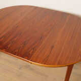 Vintage round dining table | Rosewood | Extendable