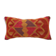 Housse coussin vintage 20x40 cm kilim