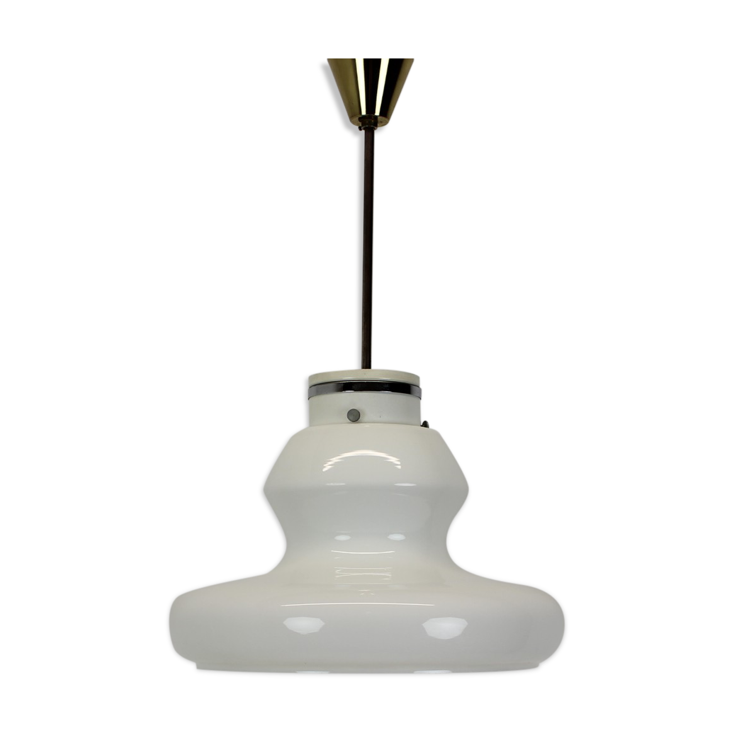 Midcentury Glass Pedant by Napako,1960s