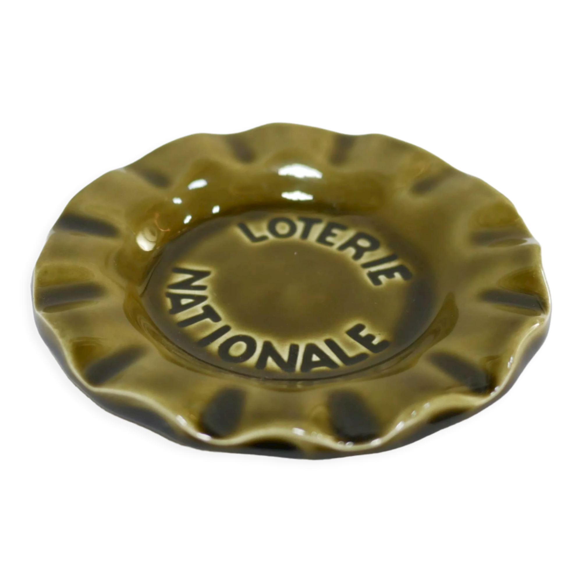 Vintage ceramic ashtray by the Saint Clément manufacture