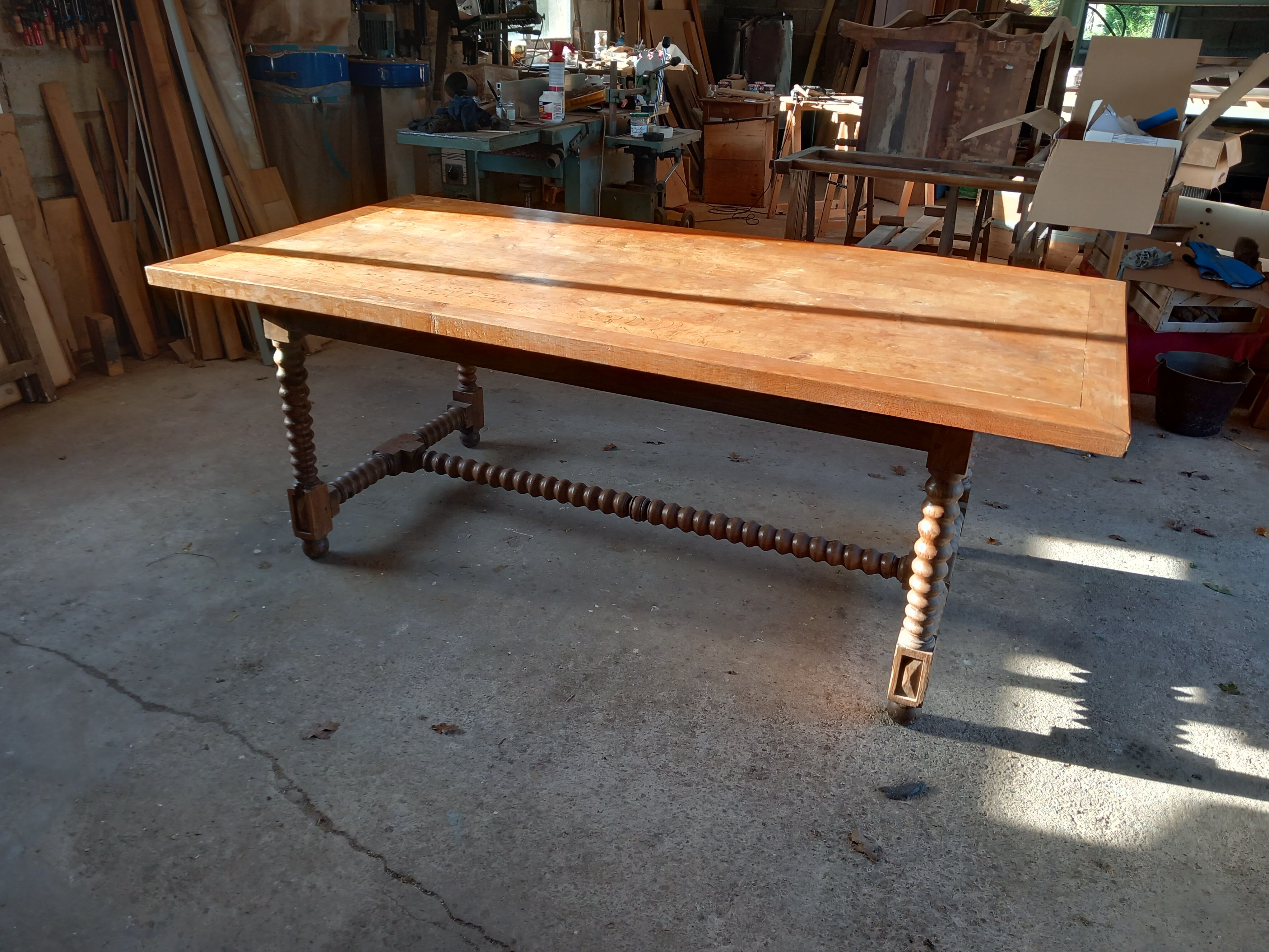 Oak farmhouse table
