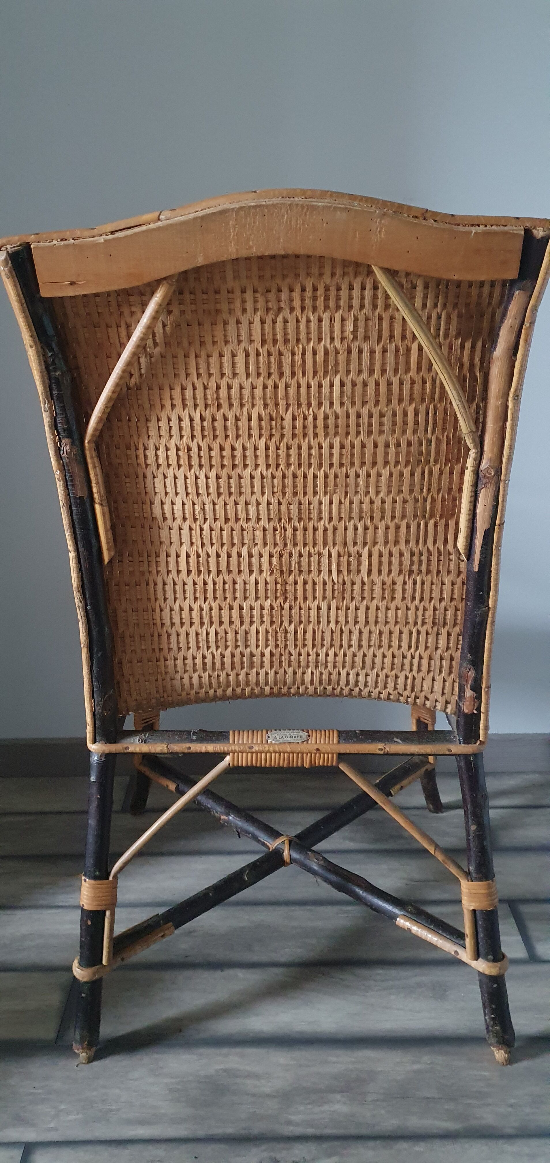 Rattan armchair