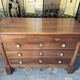 Plum chest of drawers Empire era restored