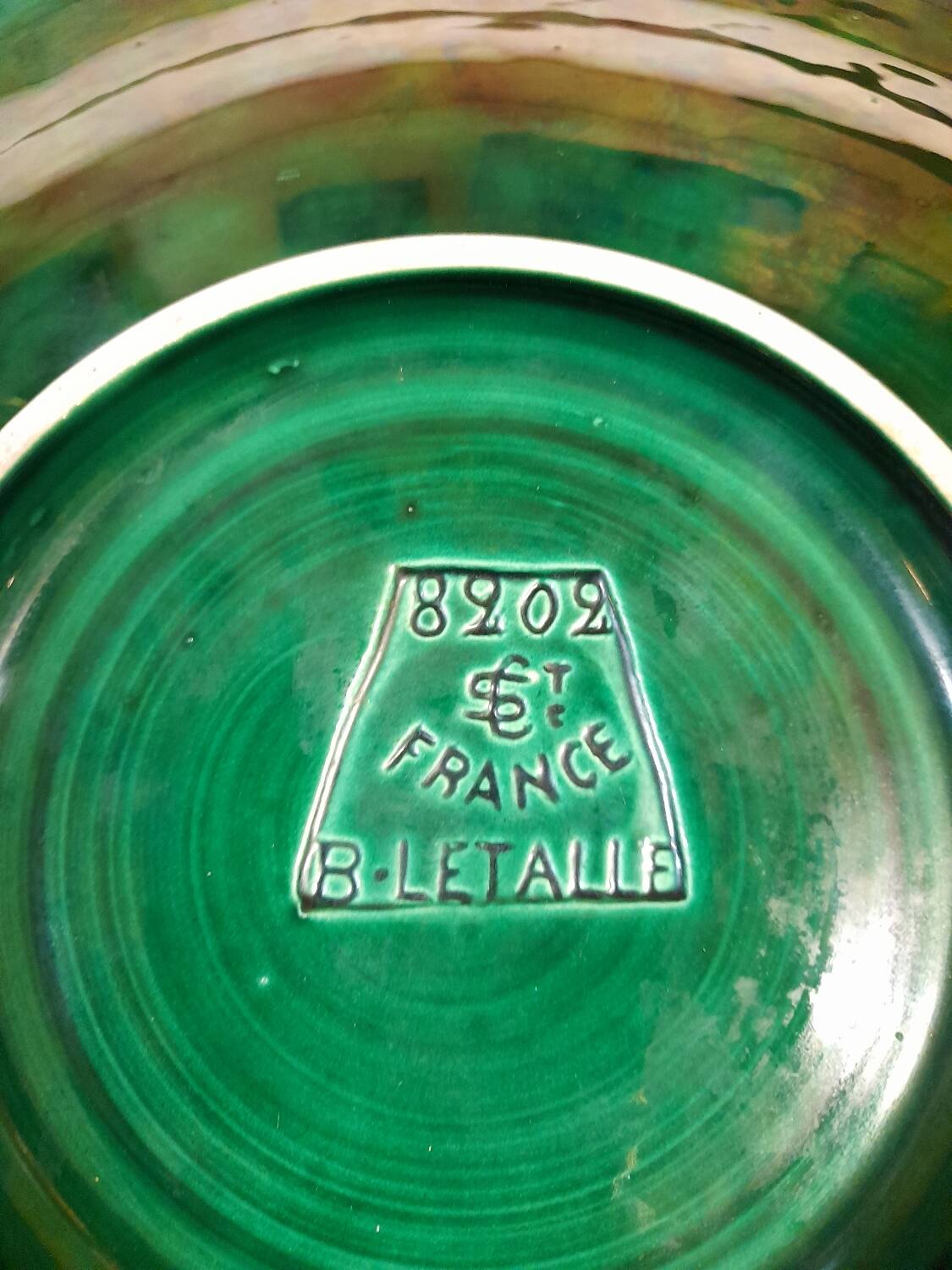 Large ceramic dish B.Letalle