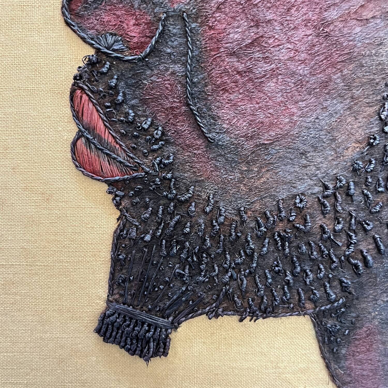 1950s painting "Mopende Man"