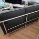 LC2 corner sofa Le Corbusier - Black Italian Leather