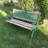 Cast iron garden bench