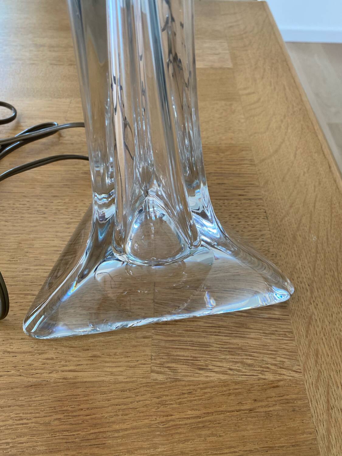 Saint Louis crystal lamp base