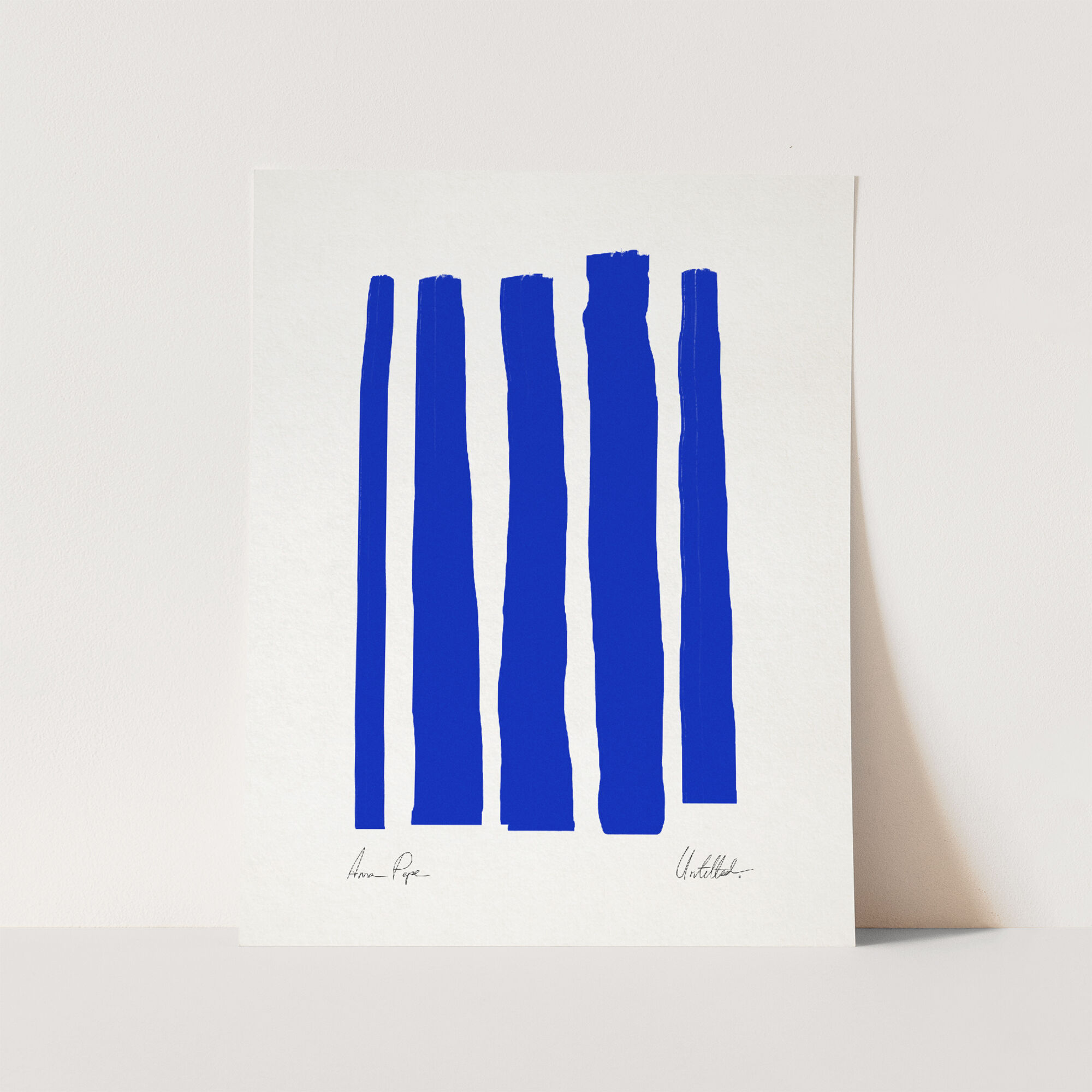Abstract blue giclee print, 50x70cm