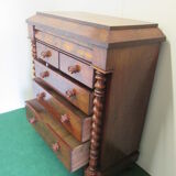 Scottish mahogany chest of drawers from 1880