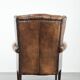 Unique large sheepskin Chesterfield wingback armchair in English style