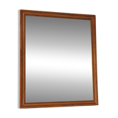 Antique mirror with a gilded and moulded wooden frame, 70 x 59 cm.