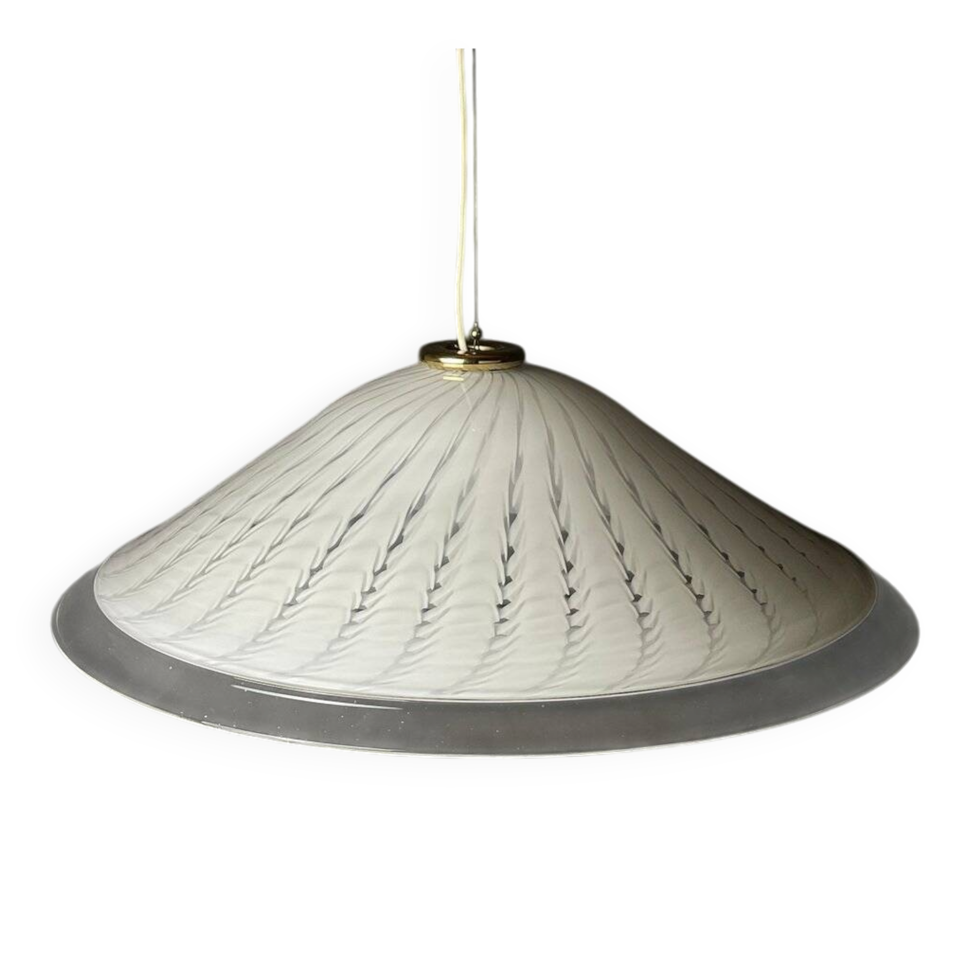 Murano glass pendant lamp, tourbillon, Italy, 1970s