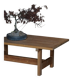 Modern Danish brutalist extendable dining table in pine, Tage Poulsen, 1970s.