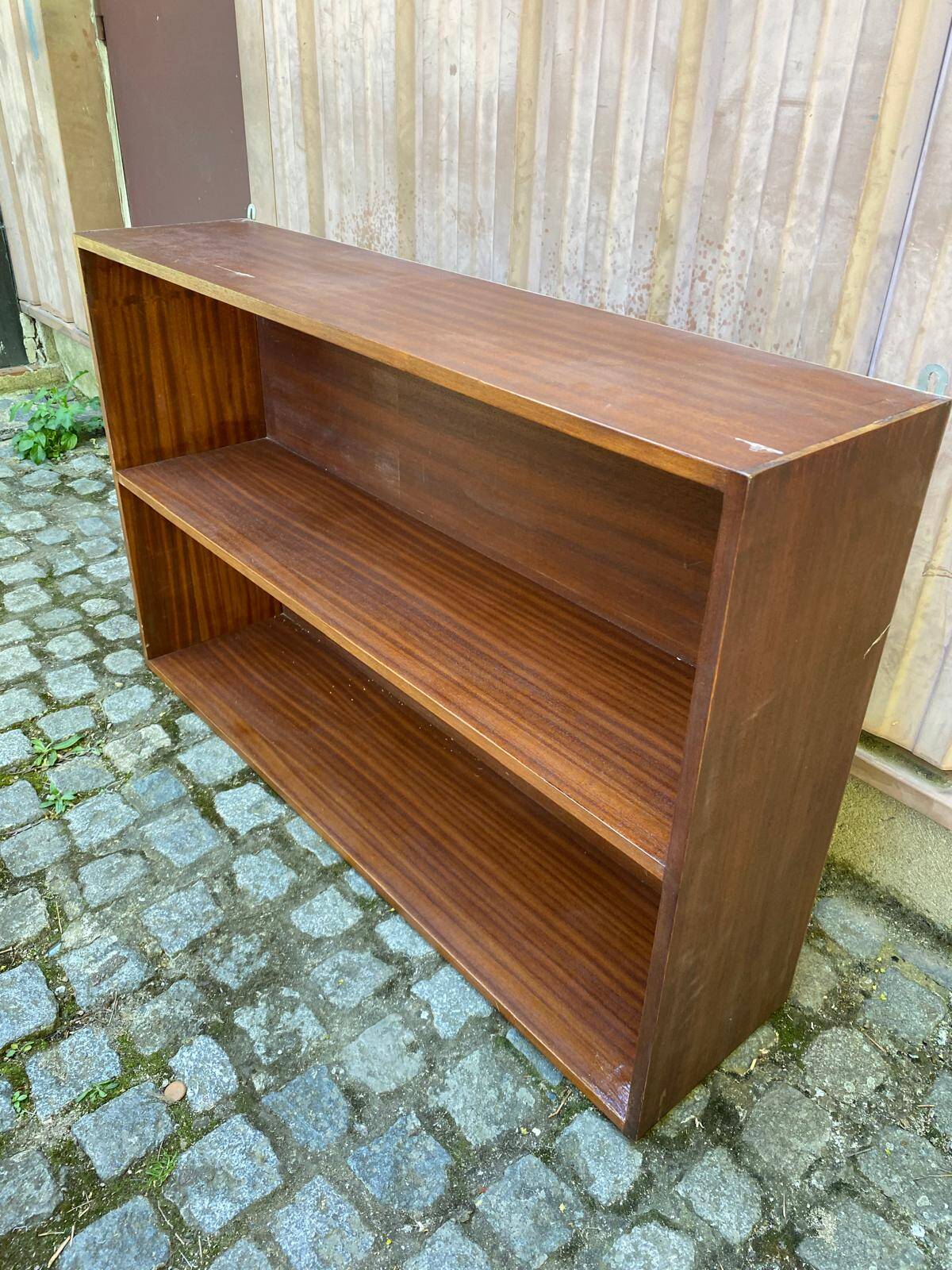 Étagère scandinave murale en bois 1960 125x80cm