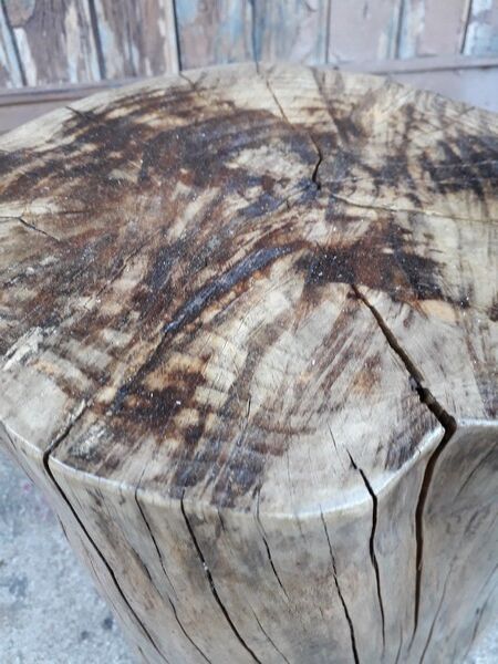 Big ottoman ottoman end of old wooden glass sofa