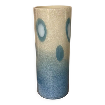 Grand vase rouleau vintage en verre soufflé Murano – Années 70