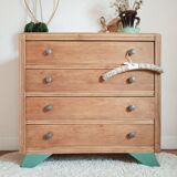 Dresser renovated oak compass feet