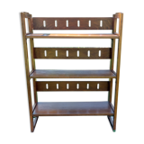 Folding wooden shelf