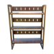 Folding wooden shelf