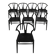 Set of 8 “Wishbone Chair” “CH24” chairs by Hans J. Wegner, 1990