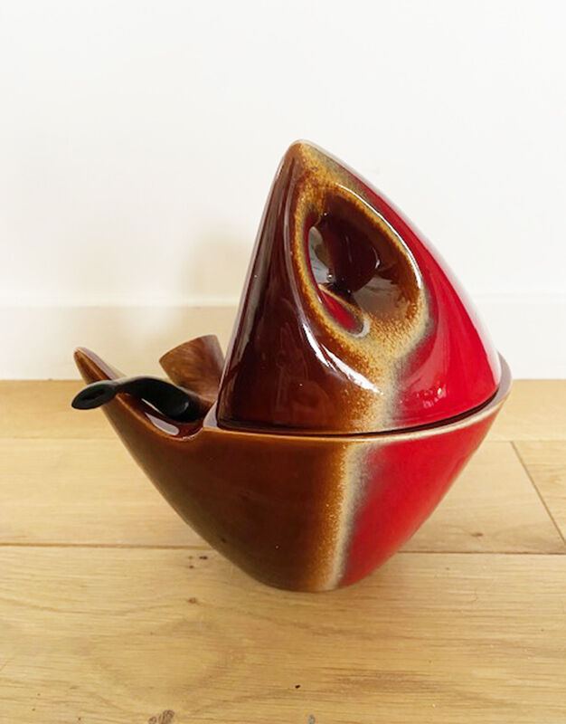 Pot à tabac, porte pipe en céramique
