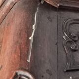 Lyonese walnut wardrobe from the 18th century.